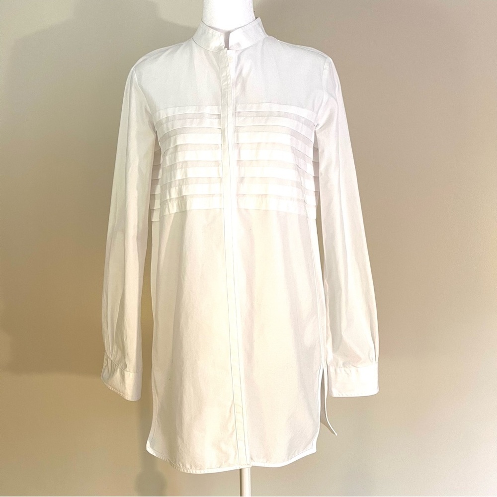 Brooks Brothers white cotton tuxedo top size 4